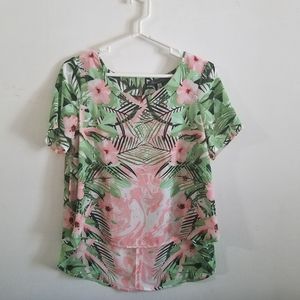 ROSE & OLIVE | Women's Medium Hawaiian Short Slee…